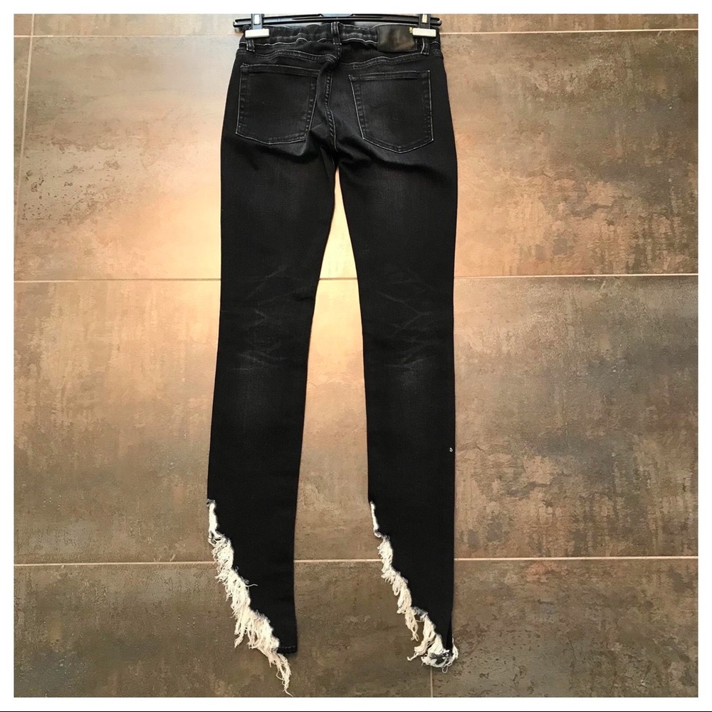 R13 Black Faded Jeans